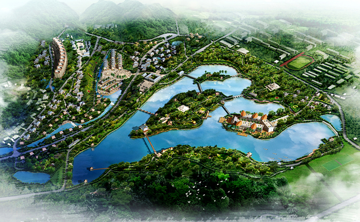 澜沧县拉祜风情园风情岛建筑及景观设计方案